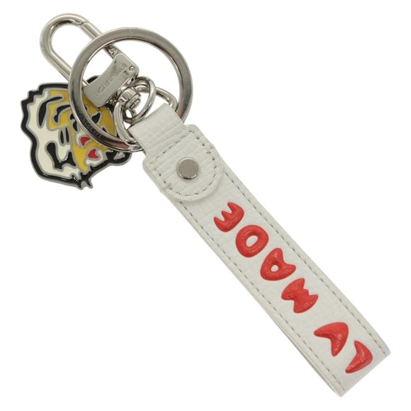 LOUIS VUITTON NIGO Collaboration Dragonne Schlüsselanhänger Weiß MP3225 LV Auth yk19448M