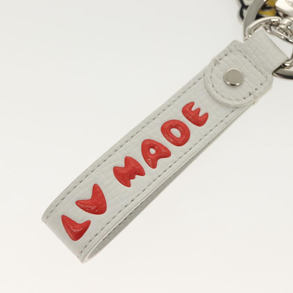 LOUIS VUITTON NIGO Collaboration Dragonne Schlüsselanhänger Weiß MP3225 LV Auth yk19448M