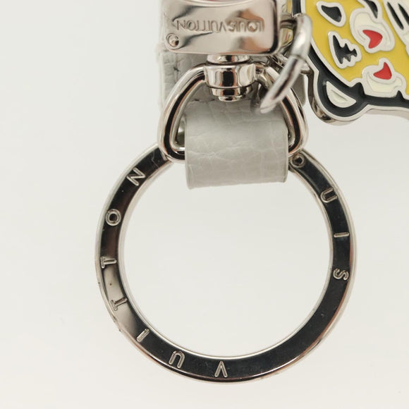 LOUIS VUITTON NIGO Collaboration Dragonne Schlüsselanhänger Weiß MP3225 LV Auth yk19448M