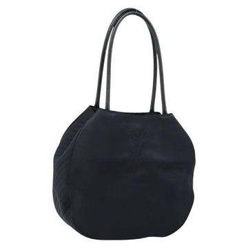 SAINT LAURENT Shoulder Bag Nylon Black Gold Auth yk19451