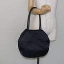 SAINT LAURENT Shoulder Bag Nylon Black Gold Auth yk19451-20