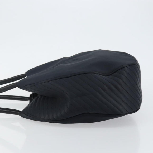 SAINT LAURENT Shoulder Bag Nylon Black Gold Auth yk19451