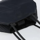 SAINT LAURENT Shoulder Bag Nylon Black Gold Auth yk19451-6