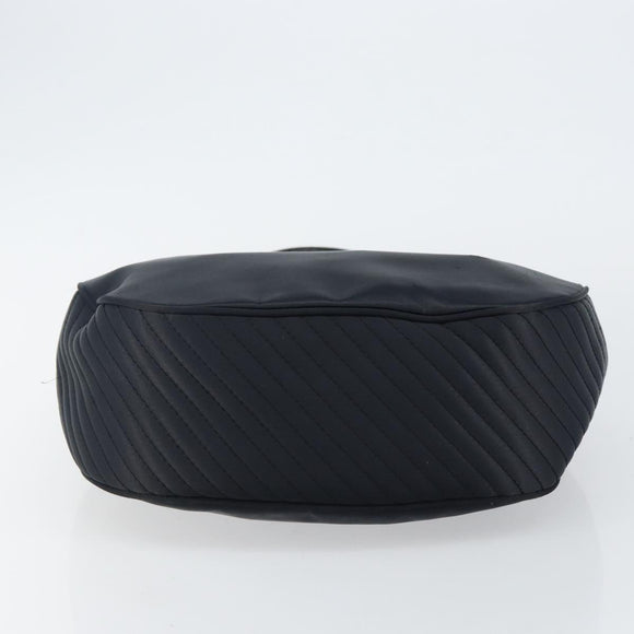 SAINT LAURENT Shoulder Bag Nylon Black Gold Auth yk19451