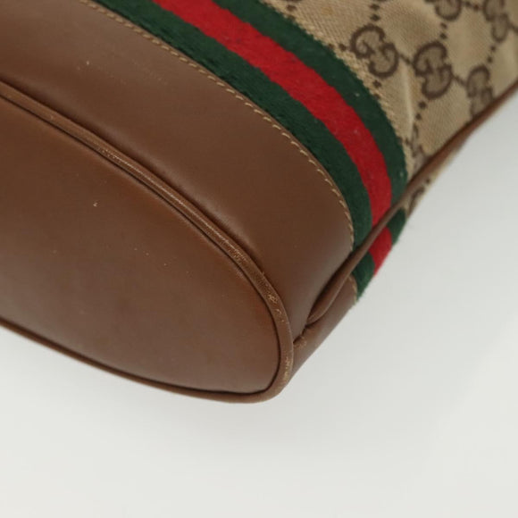 GUCCI GG Canvas Web Sherry Line Umhängetasche Beige 2058 001 5000 Auth yk19452