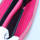 SAINT LAURENT Long Wallet Leather Pink Gold Auth yk19456-20