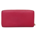 SAINT LAURENT Long Wallet Leather Pink Gold Auth yk19456-3