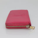 SAINT LAURENT Long Wallet Leather Pink Gold Auth yk19456-4
