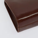 Salvatore Ferragamo Chain Gancini Shoulder Bag Leather Brown Gold Auth yk19457-9