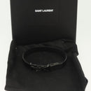 SAINT LAURENT Cassandra Bracelet metal Black Auth yk19459-12