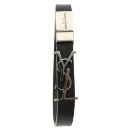 SAINT LAURENT Cassandra Bracelet metal Black Auth yk19459 - 0
