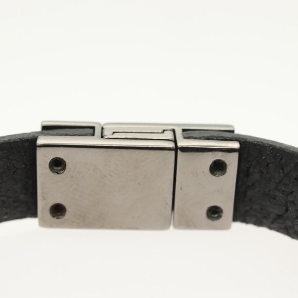 SAINT LAURENT Cassandra Bracelet metal Black Auth yk19459