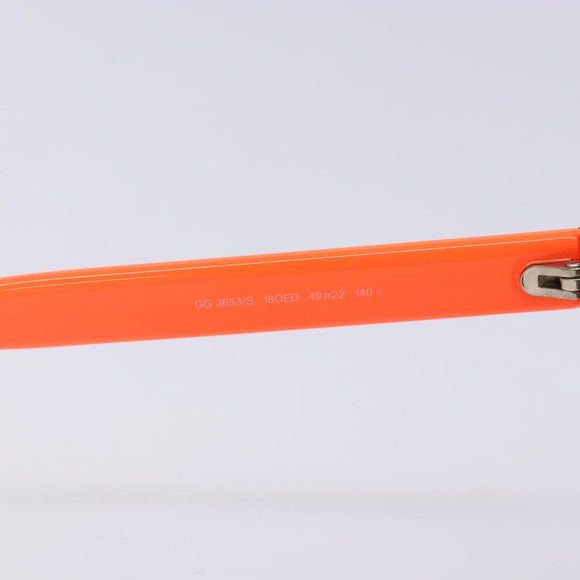 GUCCI Sunglasses plastic Orange Auth yk19462