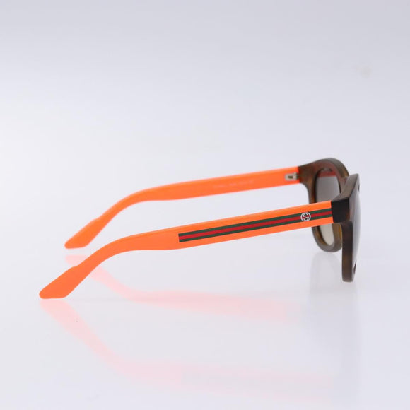 GUCCI Sunglasses plastic Orange Auth yk19462