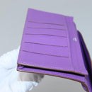 HERMES Bean Soufflé Wallet Shave Purple Auth yk19464V-22