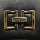 Salvatore Ferragamo Shoulder Bag Leather Black Gold Auth yk19470-18