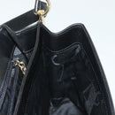 Salvatore Ferragamo Shoulder Bag Leather Black Gold Auth yk19470-23