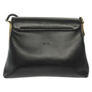 Salvatore Ferragamo Shoulder Bag Leather Black Gold Auth yk19470-2