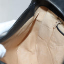 GUCCI Web Sherry Line Shoulder Bag Leather Black Red Green Auth yk19474-18