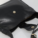 GUCCI Web Sherry Line Shoulder Bag Leather Black Red Green Auth yk19474-6