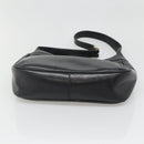 GUCCI Web Sherry Line Shoulder Bag Leather Black Red Green Auth yk19474-5