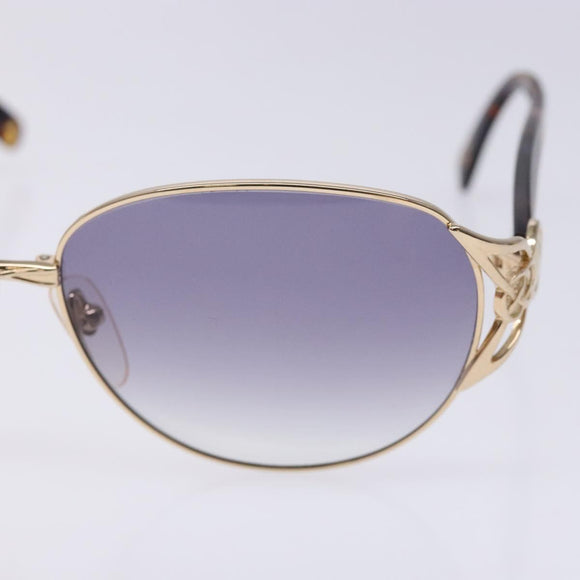 SAINT LAURENT Sunglasses plastic Brown Auth yk19477