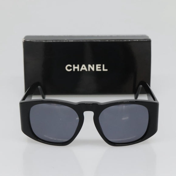 CHANEL Sunglasses plastic Black CC Auth yk19480
