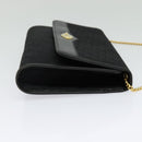 Christian Dior Trotter Canvas Chain Shoulder Bag Black Gold Auth yk19482-5