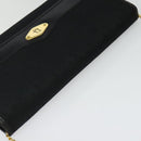 Christian Dior Trotter Canvas Chain Shoulder Bag Black Gold Auth yk19482-6