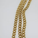 Christian Dior Trotter Canvas Chain Shoulder Bag Black Gold Auth yk19482-8