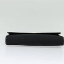 Christian Dior Trotter Canvas Chain Shoulder Bag Black Gold Auth yk19482-5