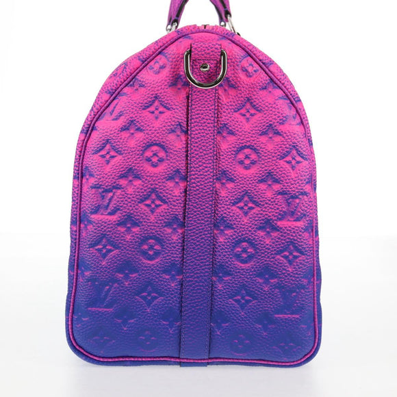 LOUIS VUITTON Taurillon Illusion Keepall Bandouliere 50 Bag M59713 Auth yk19483SM