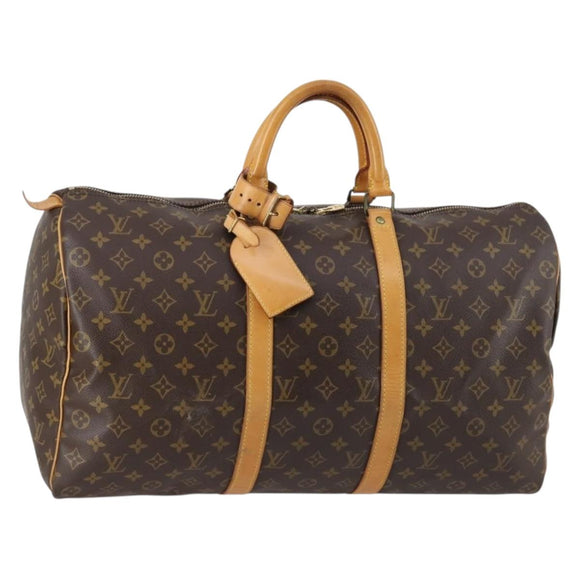 LOUIS VUITTON Monogram Keepall 50 Boston Bag M41426 LV Auth yk19486