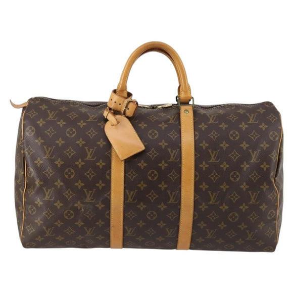 LOUIS VUITTON Monogram Keepall 50 Boston Bag M41426 LV Auth yk19486