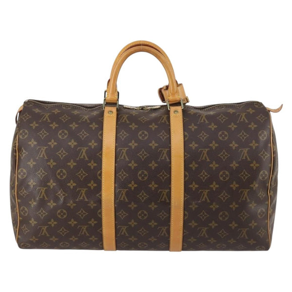 LOUIS VUITTON Monogram Keepall 50 Boston Bag M41426 LV Auth yk19486