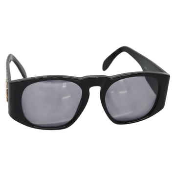 CHANEL Sunglasses plastic Black CC Auth yk19492