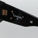 CHANEL Sunglasses plastic Black CC Auth yk19492-9