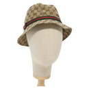 GUCCI GG Canvas Web Sherry Line Hat M Beige Red Green 411790 Auth yk19494-1