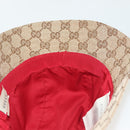 GUCCI GG Canvas Web Sherry Line Hat M Beige Red Green 411790 Auth yk19494-12