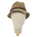 GUCCI GG Canvas Web Sherry Line Hat M Beige Red Green 411790 Auth yk19494-2