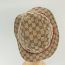 GUCCI GG Canvas Web Sherry Line Hat M Beige Red Green 411790 Auth yk19494-7