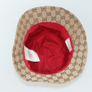 GUCCI GG Canvas Web Sherry Line Hat M Beige Red Green 411790 Auth yk19494-8