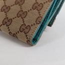 GUCCI Horsebit GG Canvas Wallet Beige Gold 138029 Auth yk19499V-17