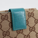 GUCCI Horsebit GG Canvas Wallet Beige Gold 138029 Auth yk19499V-21