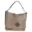 LOEWE Anagram Mya Shoulder Bag Leather Champagne Gold Gold Auth yk19500V-1