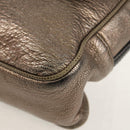 LOEWE Anagram Mya Shoulder Bag Leather Champagne Gold Gold Auth yk19500V-16