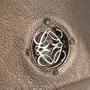 LOEWE Anagram Mya Shoulder Bag Leather Champagne Gold Gold Auth yk19500V-19