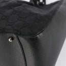 GUCCI GG Canvas Tote Bag Black Silver 115015 Auth yk19501-15