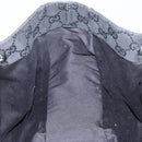 GUCCI GG Canvas Tote Bag Black Silver 115015 Auth yk19501-18