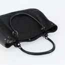 GUCCI GG Canvas Tote Bag Black Silver 115015 Auth yk19501-6